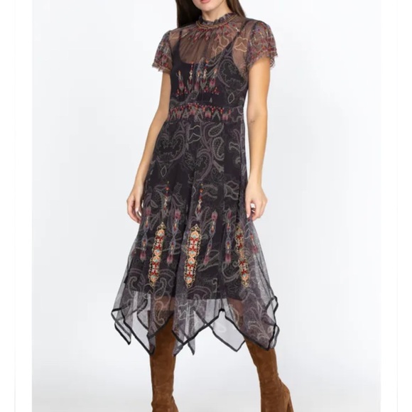 Johnny Was NWT Leticia Mesh dress - Picture 4 of 5